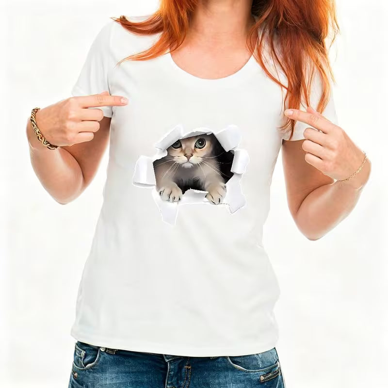 T-Shirt maniche corte Gatto