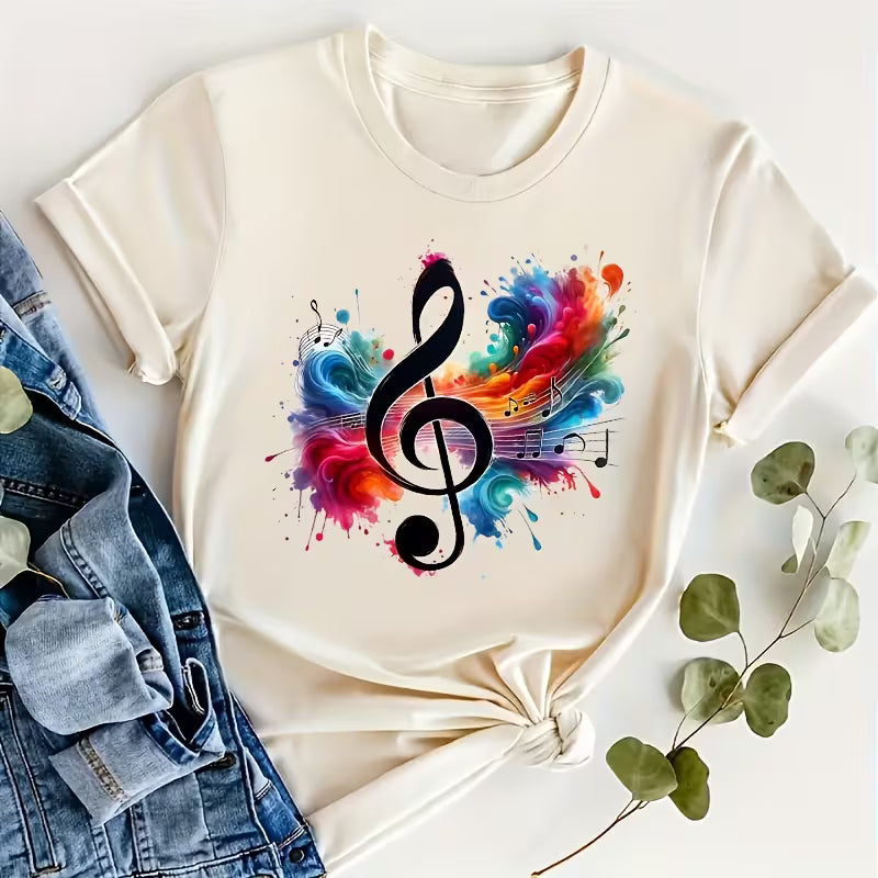 T-Shirt maniche corte chiave di violino