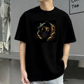 T-Shirt con grafica Pantera d'orata
