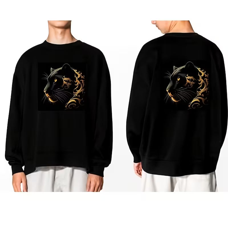 T-Shirt con grafica Pantera d'orata