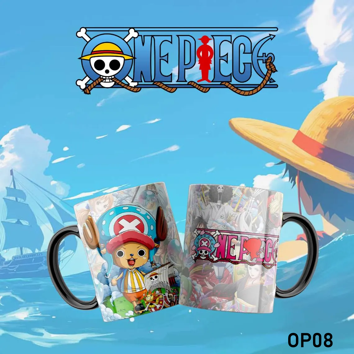 Tazza 330 ml con immagini One Piece - ElleGi Shop - Tazza 330 ml con immagini One Piece